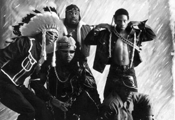 A team picture of Afrika Bambaataa & The Soul Sonic Force